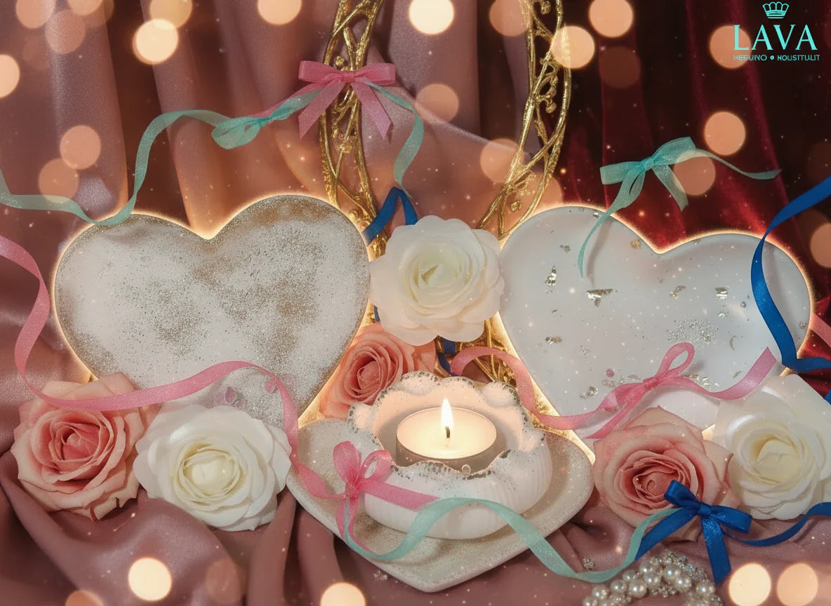 Lotus holder with heart-shaped holder